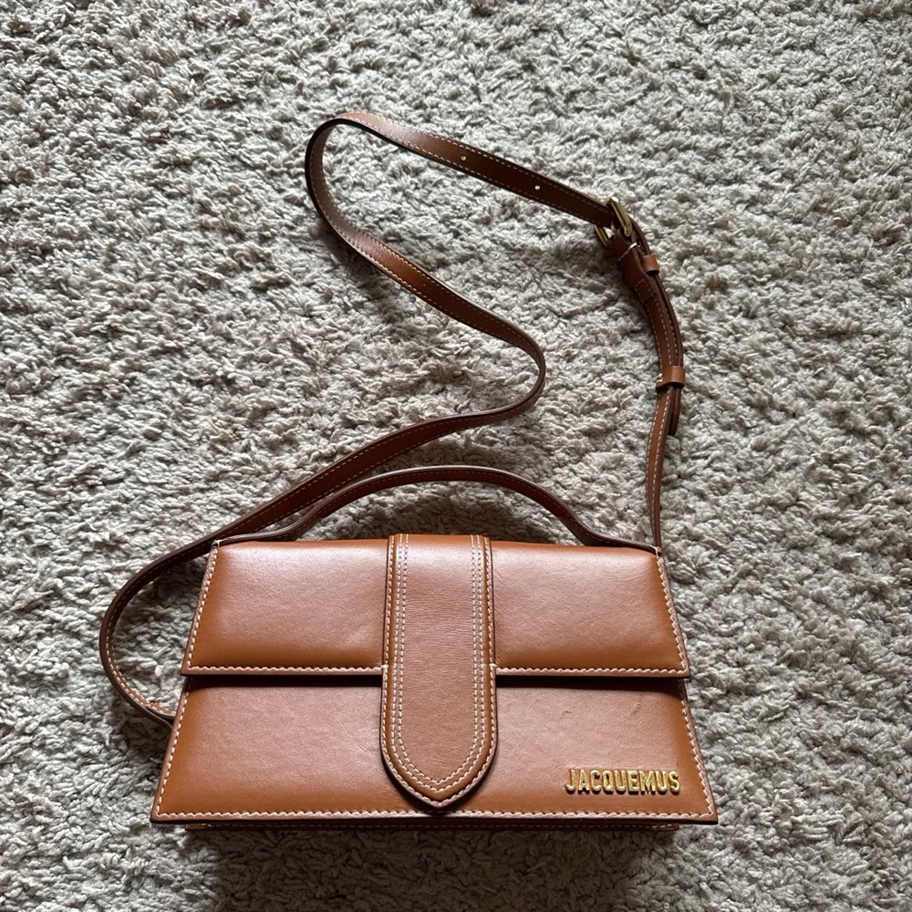 Jacquemus Tan Leather Shoulder Bag - Picture 2 of 7